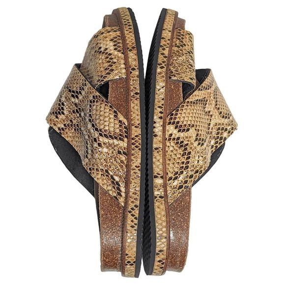 Free People Sidelines Footbed Sandals in Snake Print | 9 - Picture 5 of 8